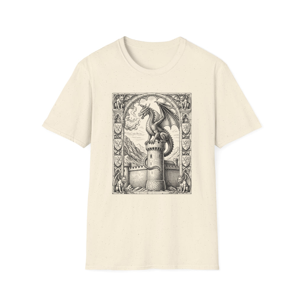 Dragon On Castle T-Shirt