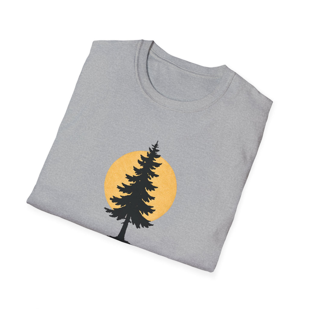 Pine Tree Silhouette Sunset T-Shirt