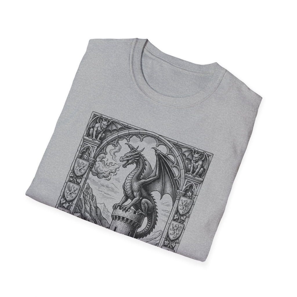 Dragon On Castle T-Shirt