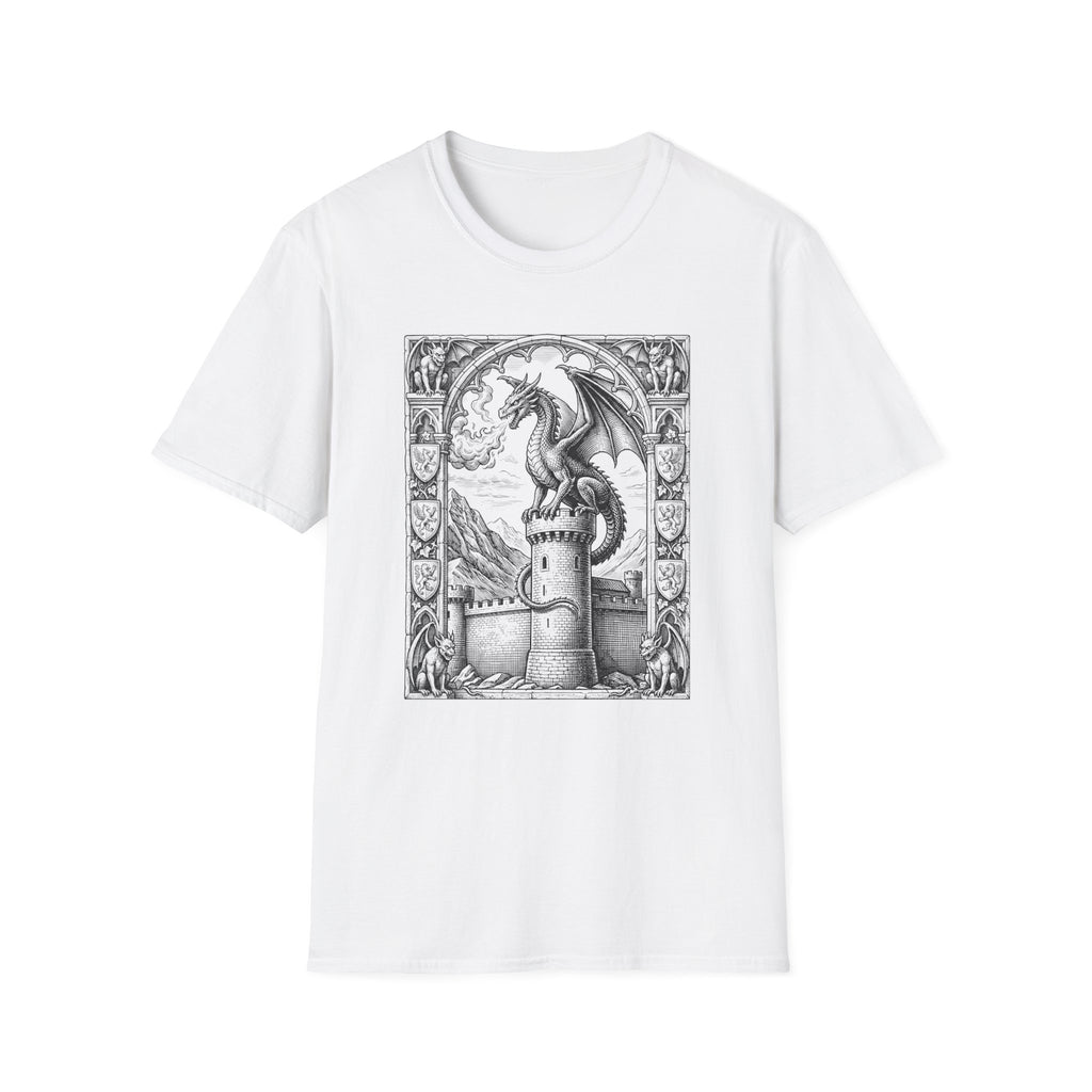 Dragon On Castle T-Shirt