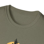 Pine Tree Silhouette Sunset T-Shirt