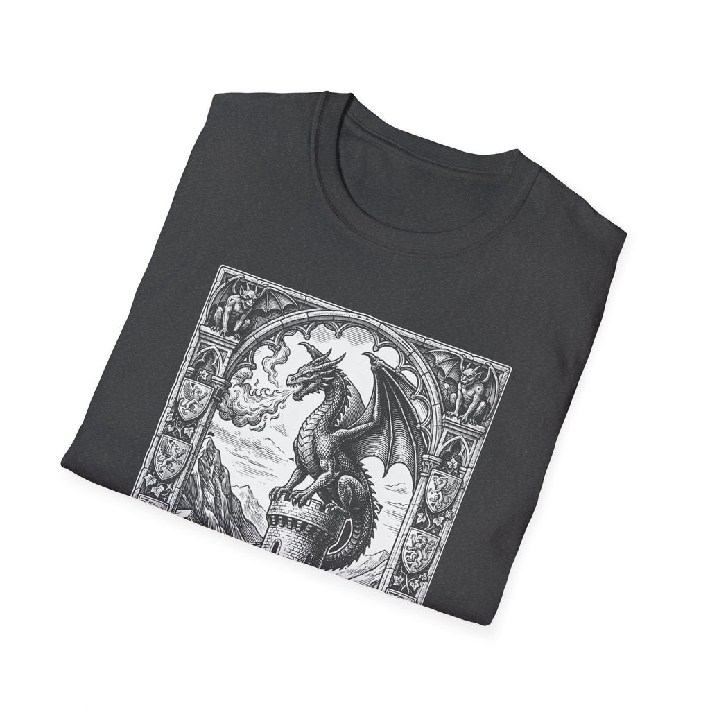 Dragon On Castle T-Shirt