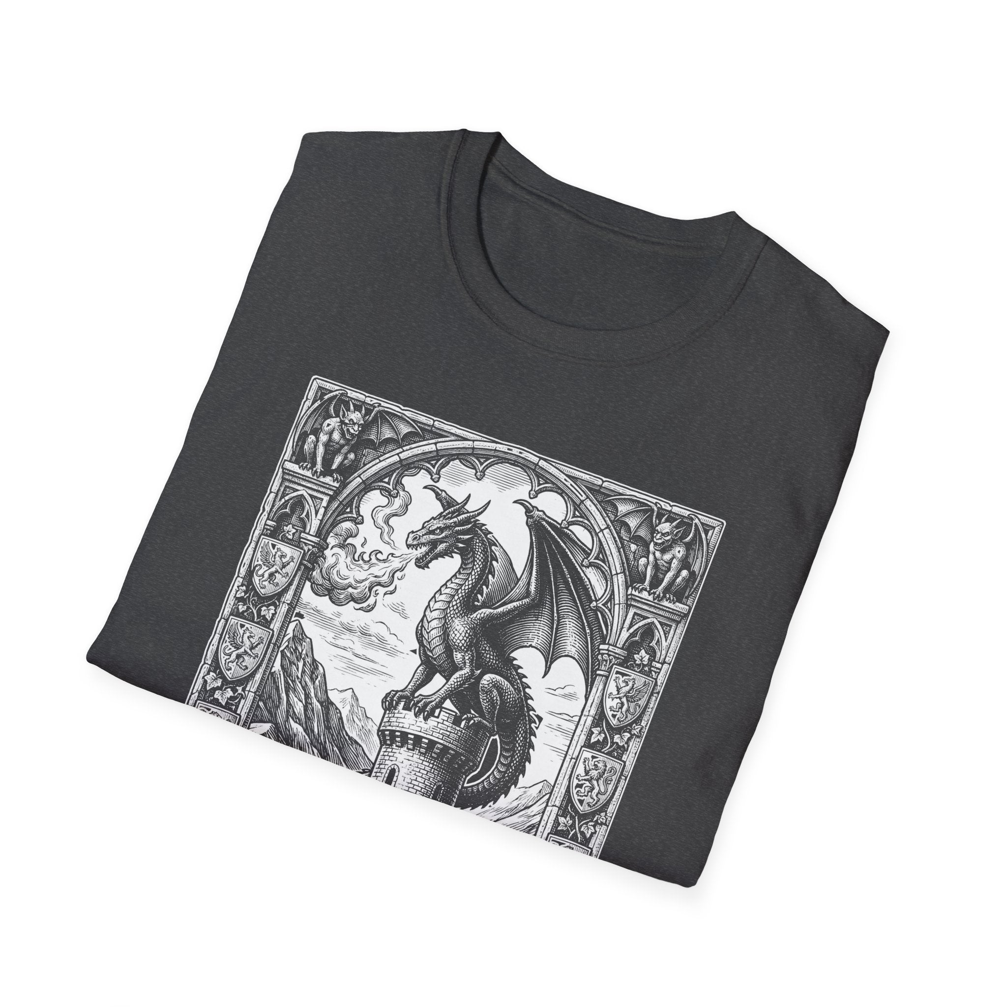 Dragon On Castle T-Shirt