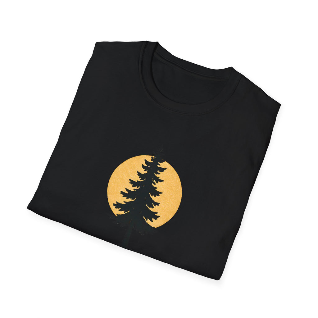 Pine Tree Silhouette Sunset T-Shirt