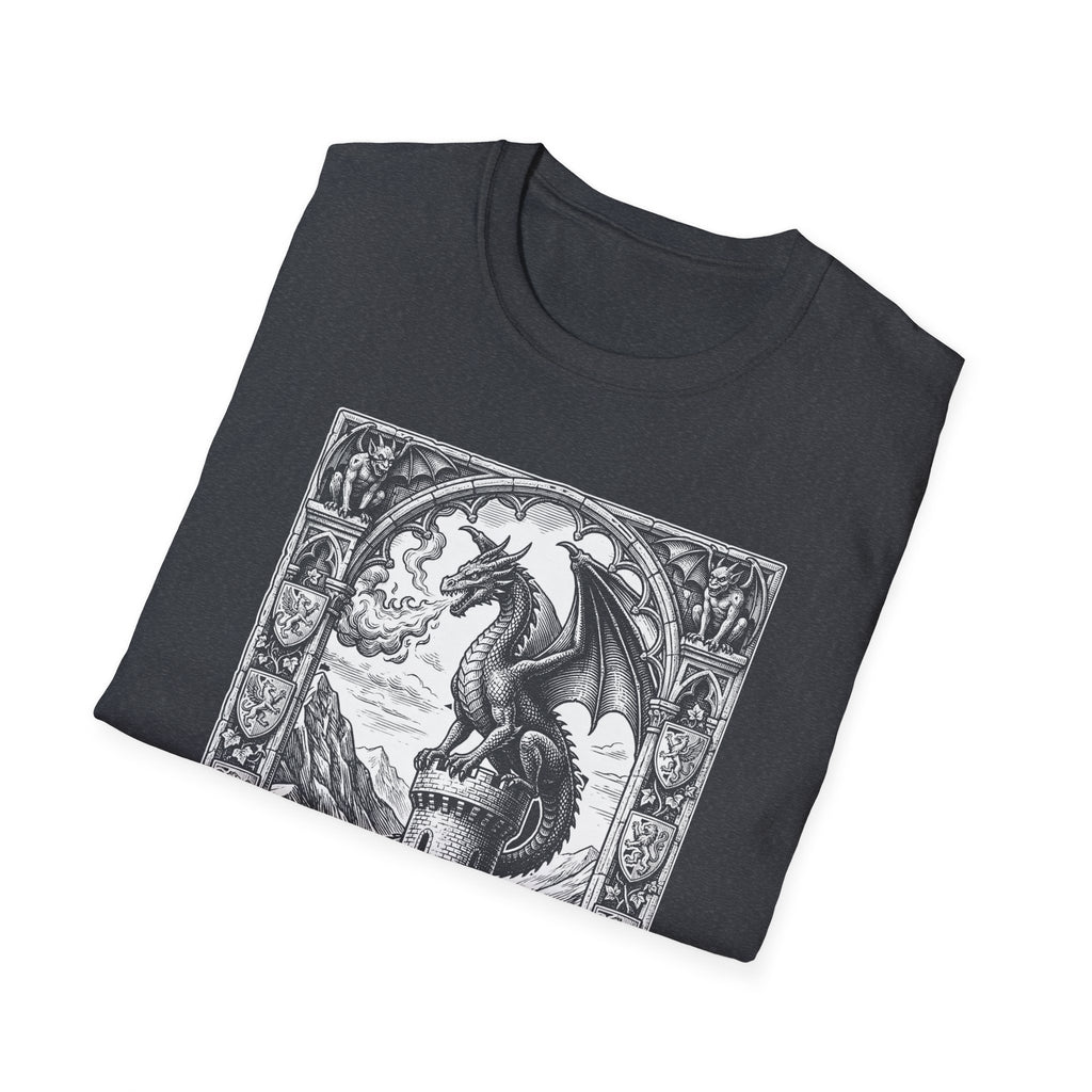 Dragon On Castle T-Shirt