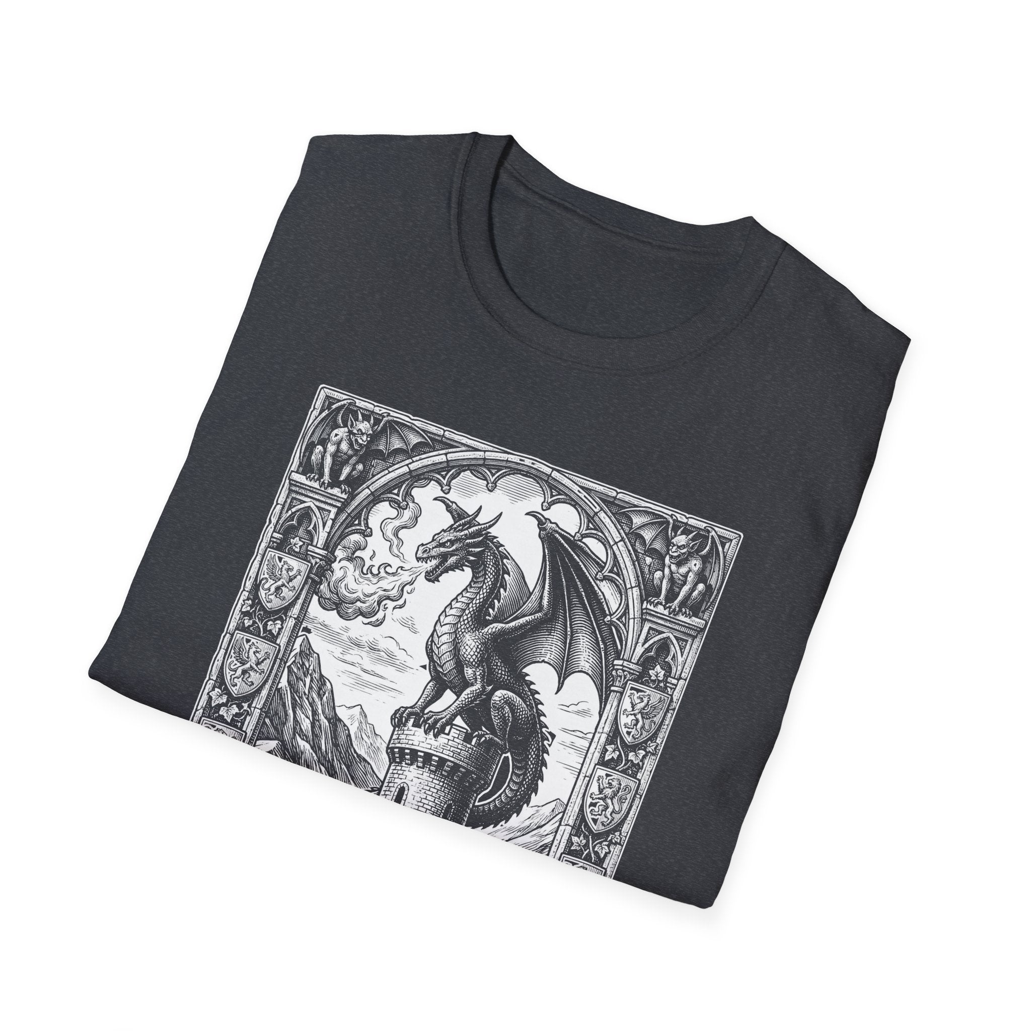 Dragon On Castle T-Shirt