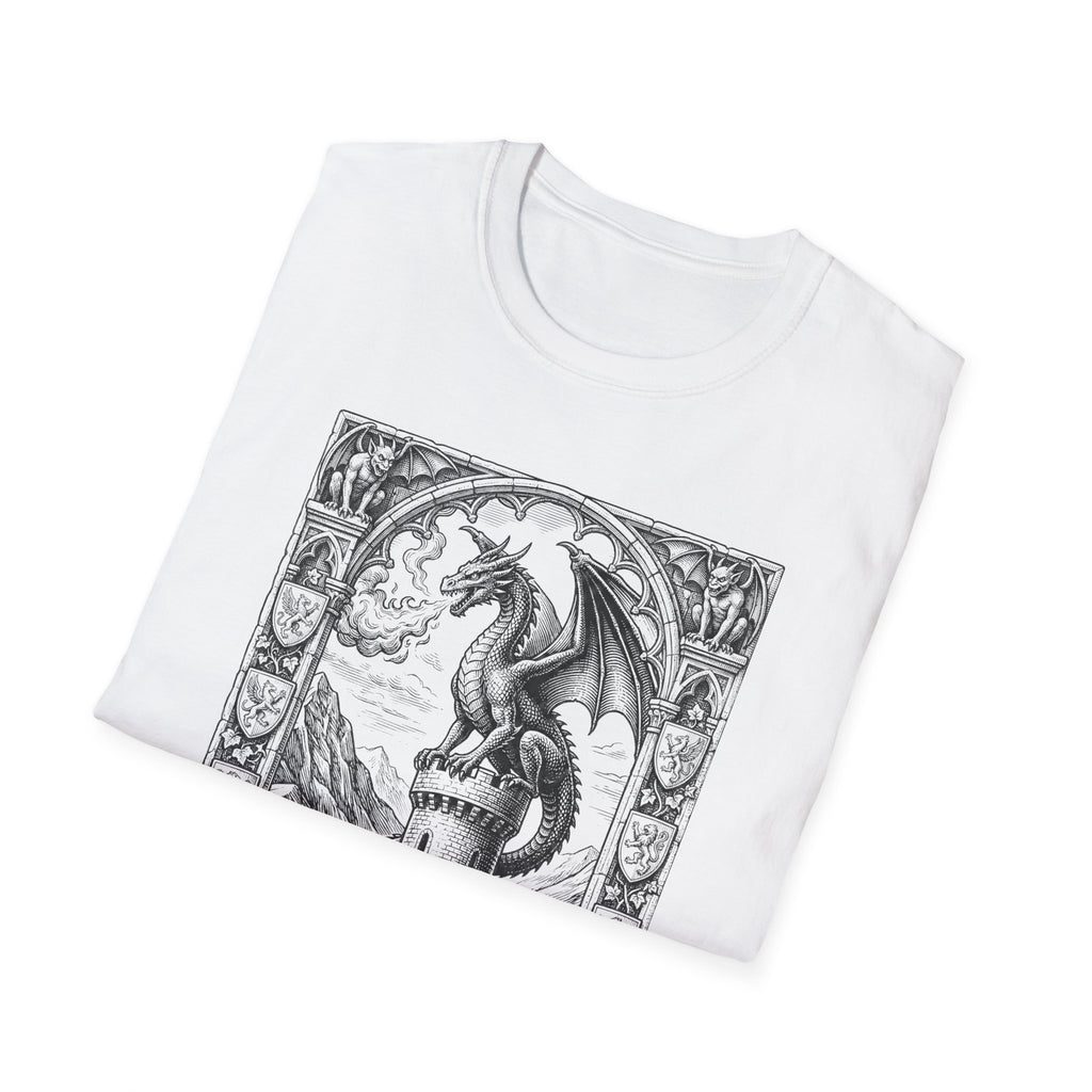 Dragon On Castle T-Shirt