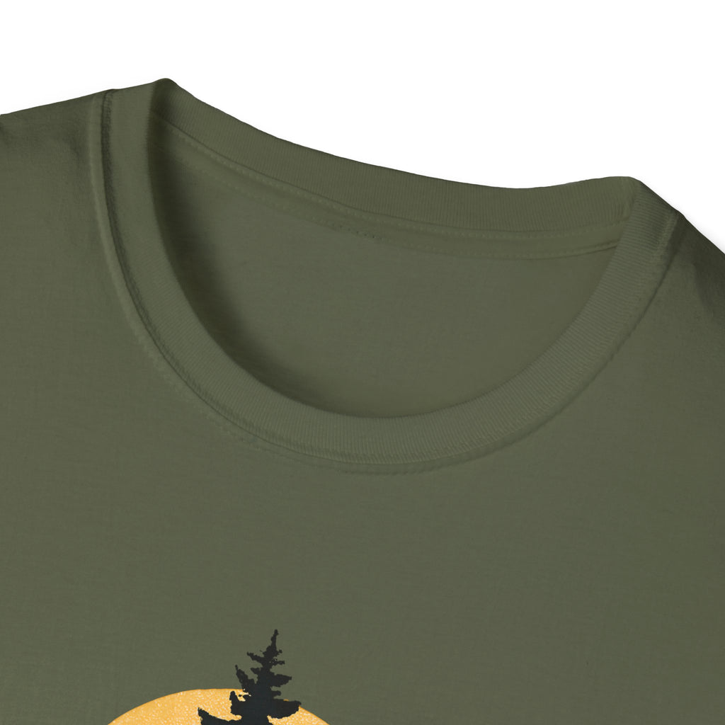 Pine Tree Silhouette Sunset T-Shirt