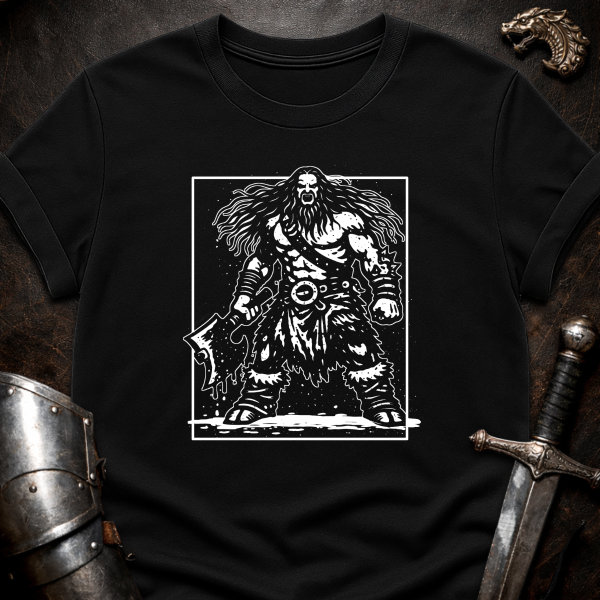 Barbarian with Axe T-Shirt
