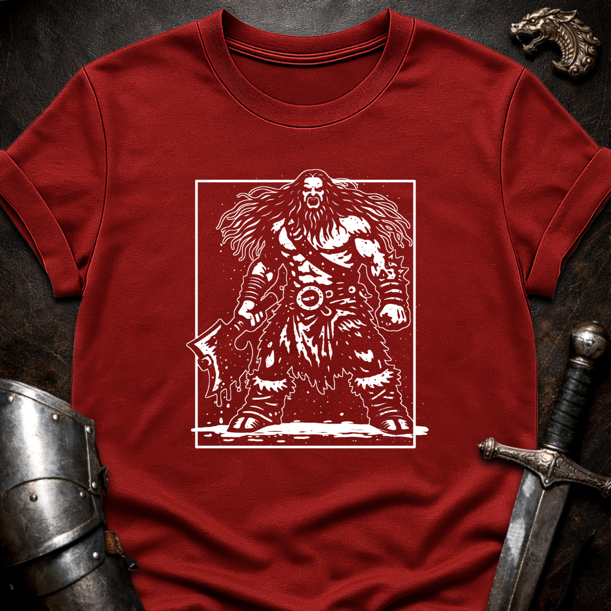 Barbarian with Axe T-Shirt