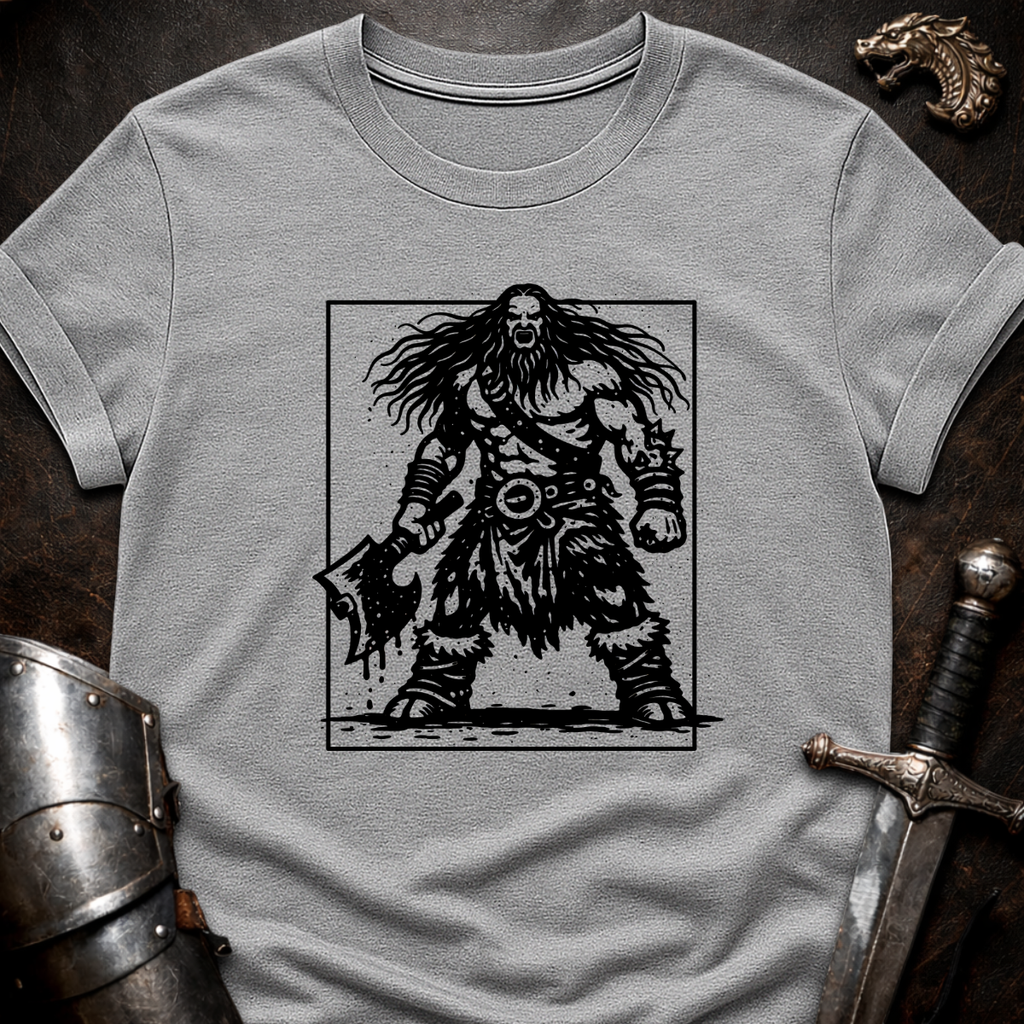 Barbarian with Axe T-Shirt