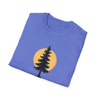 Pine Tree Silhouette Sunset T-Shirt