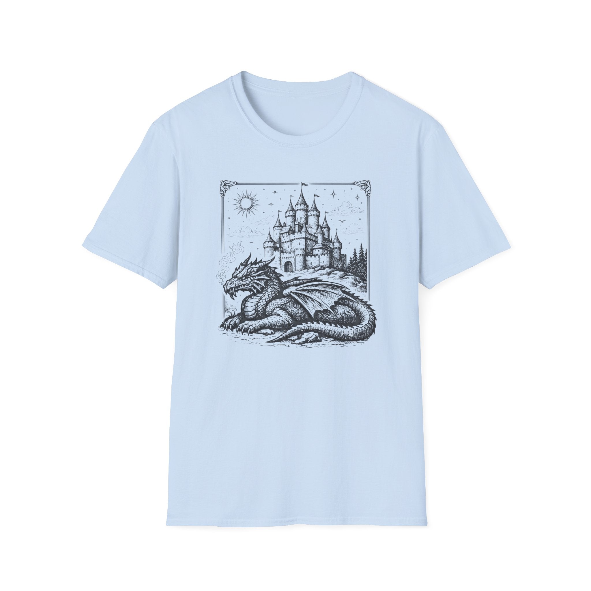 Dragon Guarding Castle T-Shirt