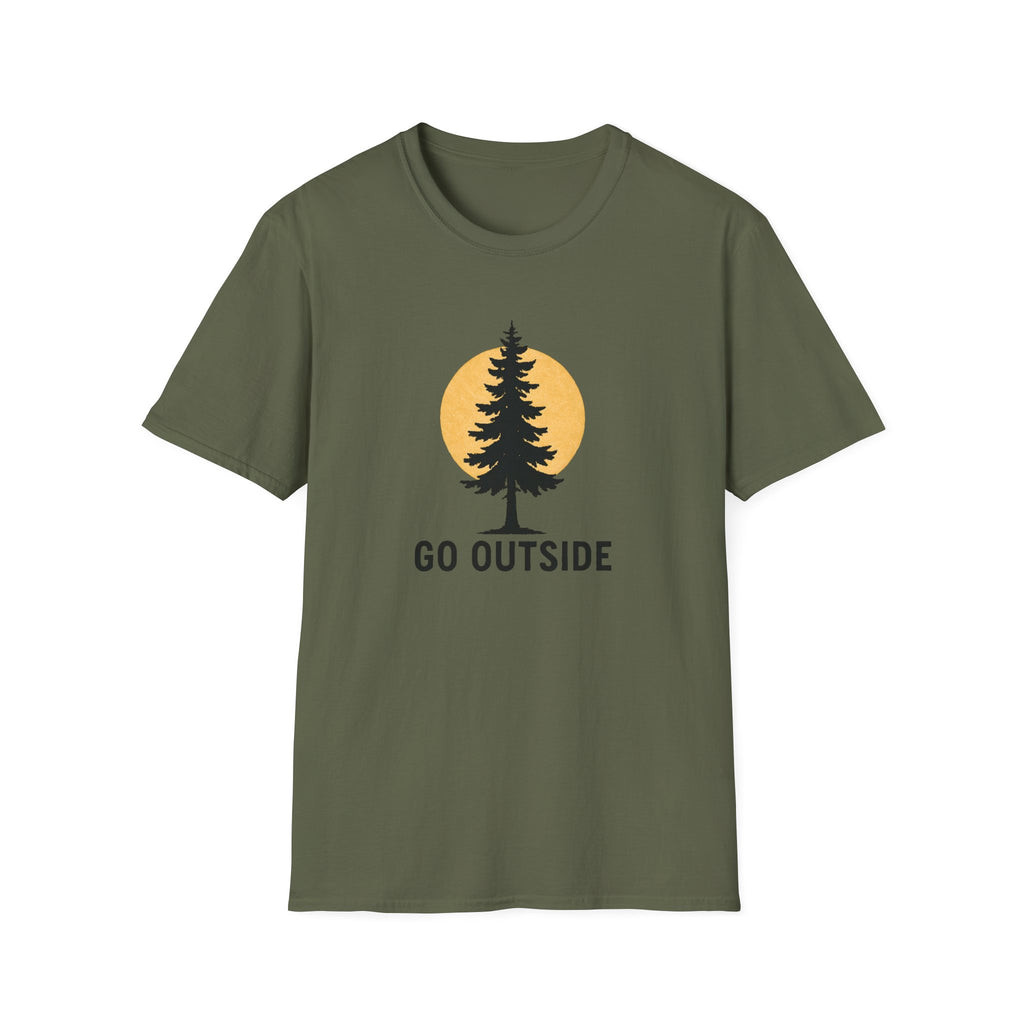 Pine Tree Silhouette Sunset T-Shirt