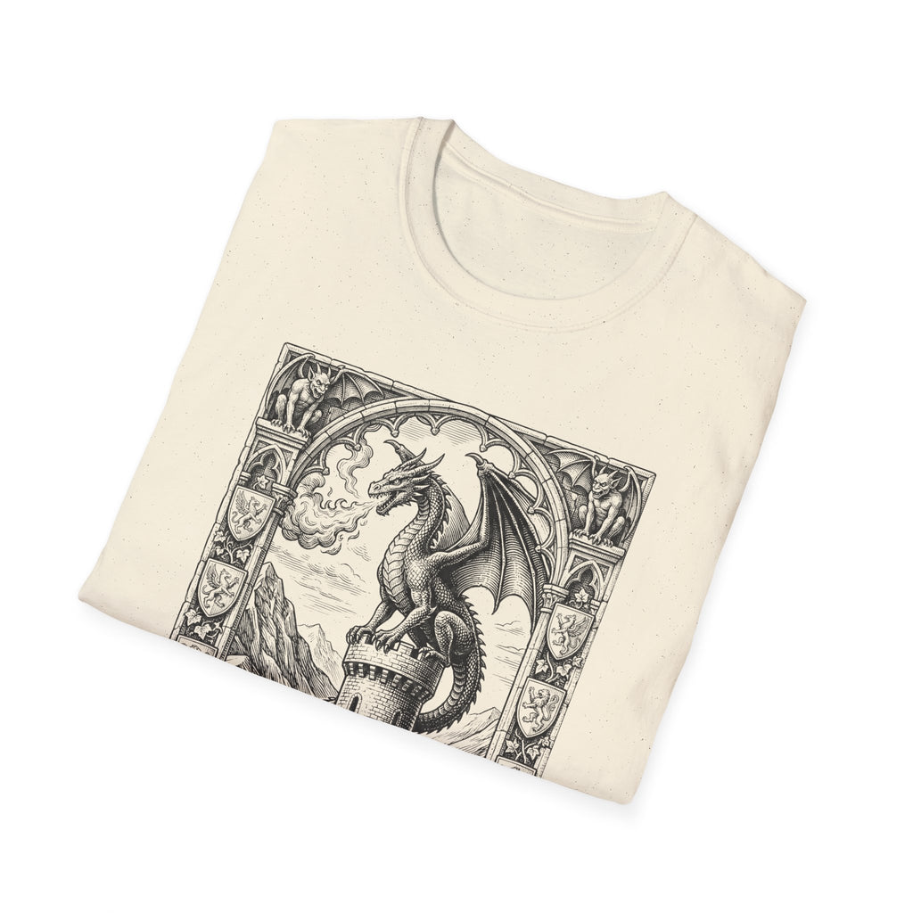 Dragon On Castle T-Shirt