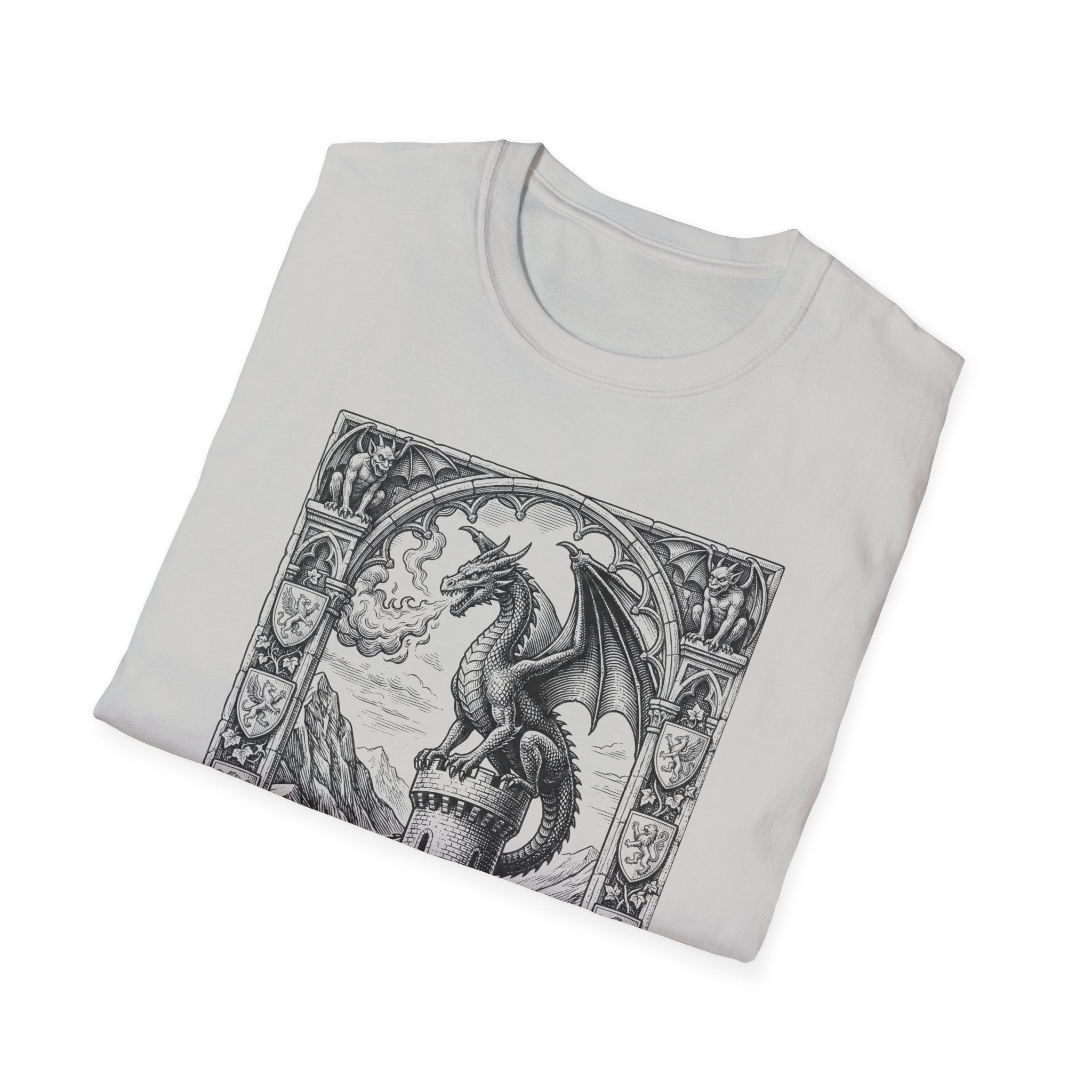 Dragon On Castle T-Shirt