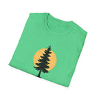 Pine Tree Silhouette Sunset T-Shirt