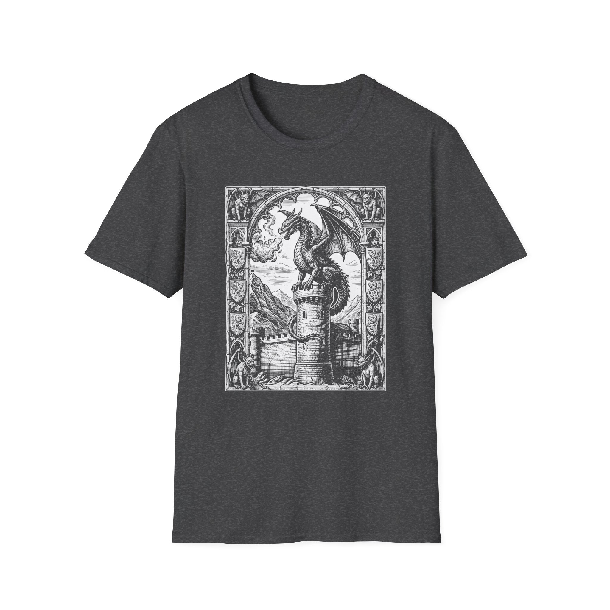 Dragon On Castle T-Shirt