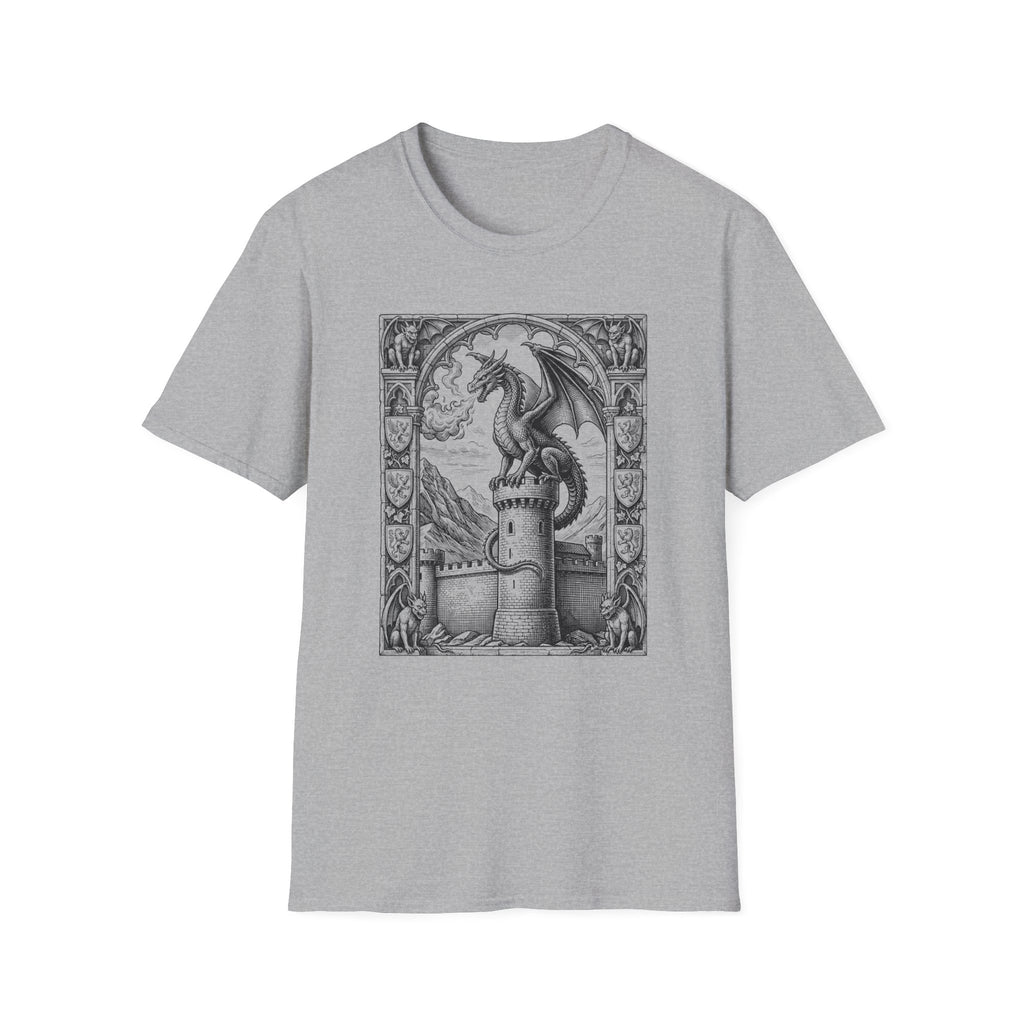 Dragon On Castle T-Shirt