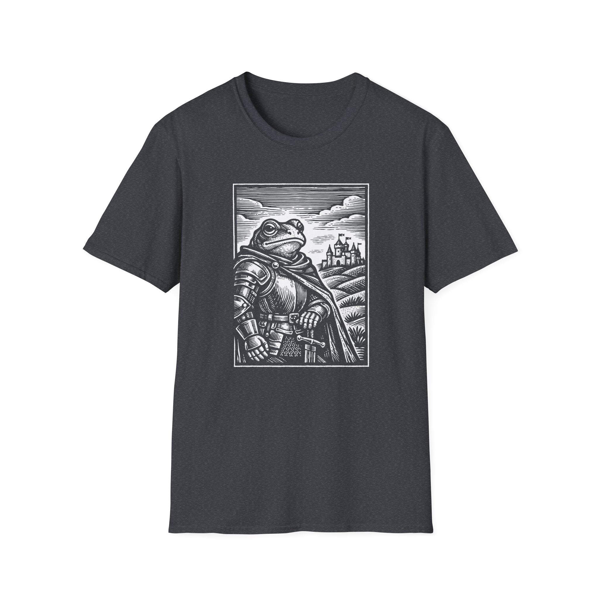 Frog Knight Woodcut T-Shirt