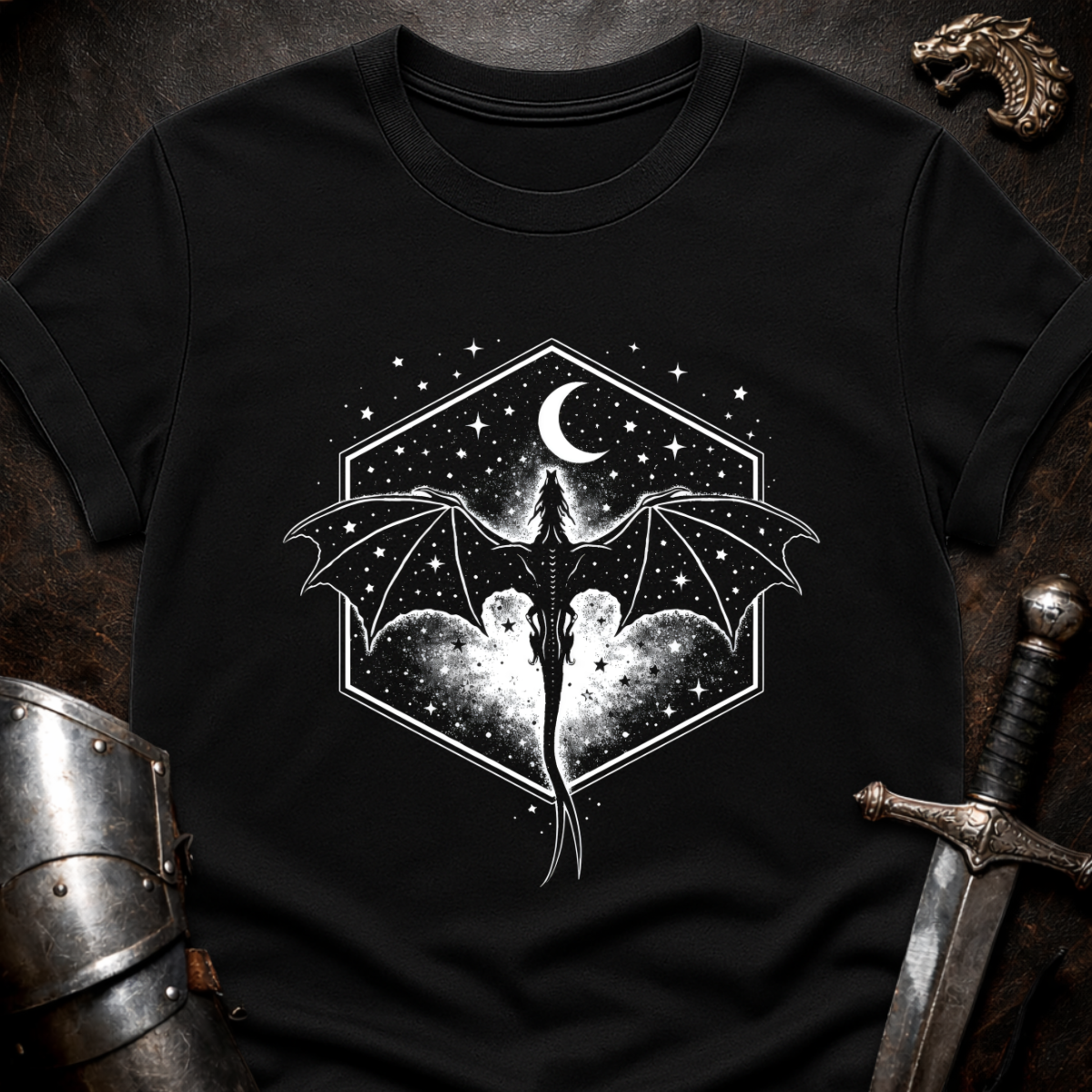 Dragon In Hexagon T-Shirt