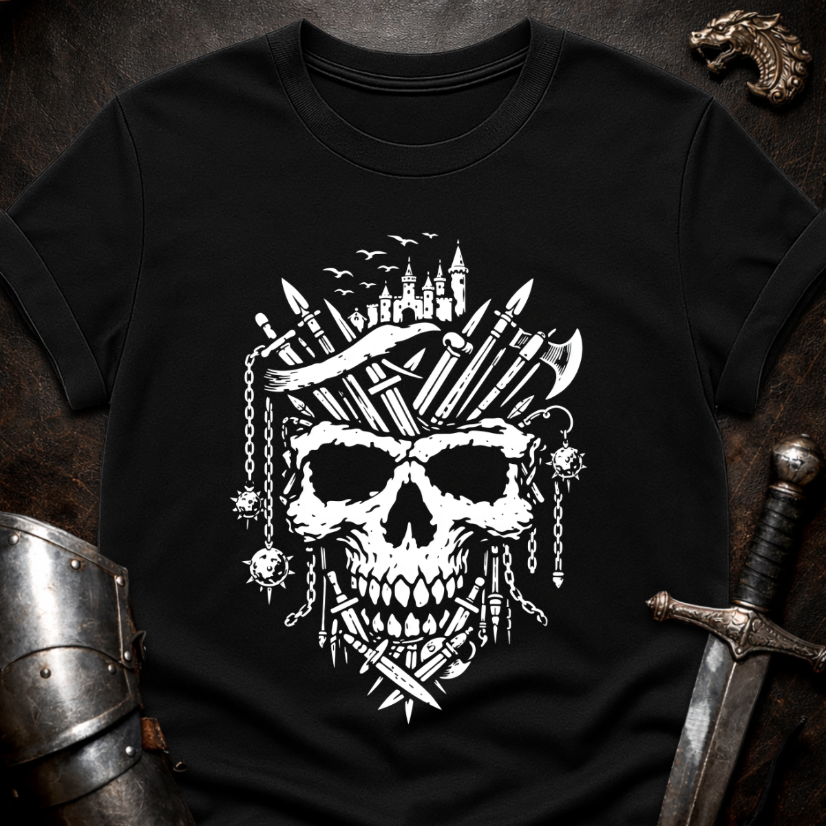 Medieval Skull T-Shirt