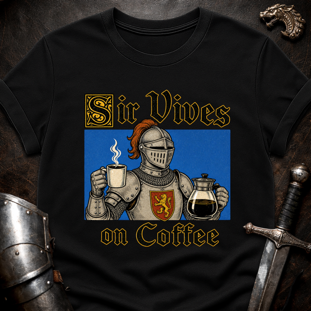 Sir Vives on Coffee T-Shirt