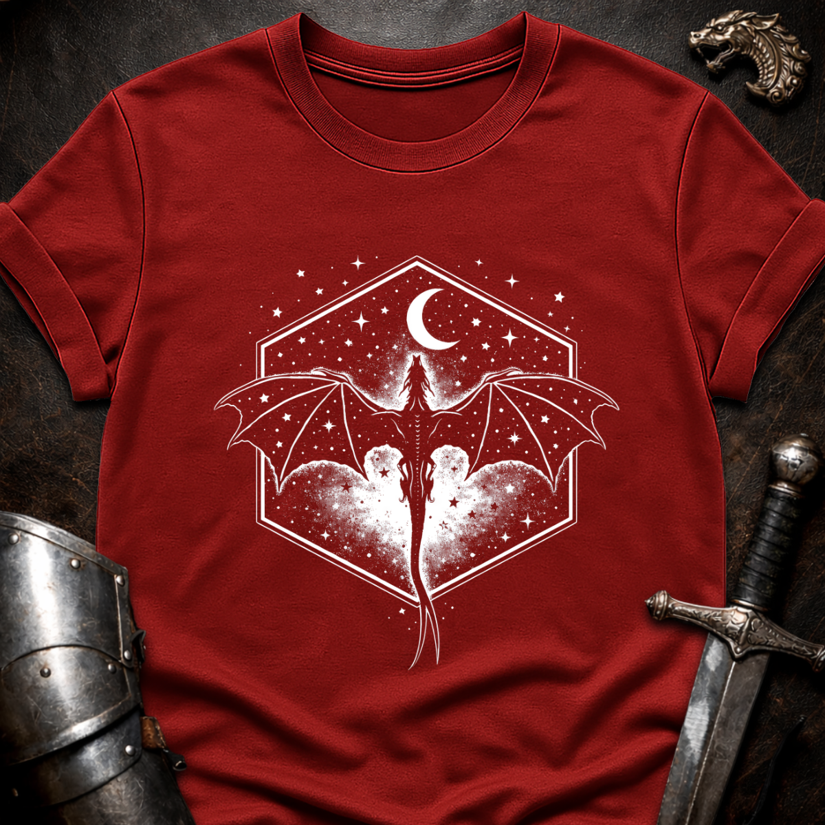 Dragon In Hexagon T-Shirt