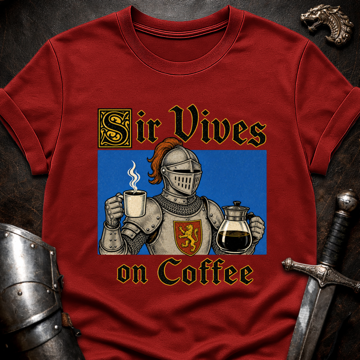 Sir Vives on Coffee T-Shirt