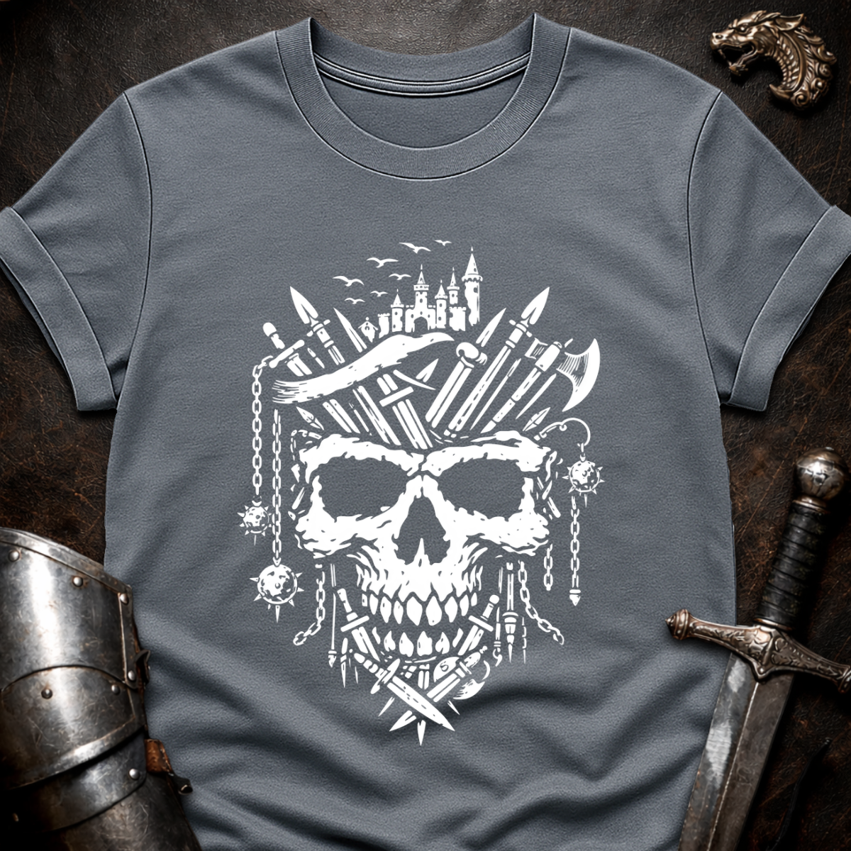 Medieval Skull T-Shirt