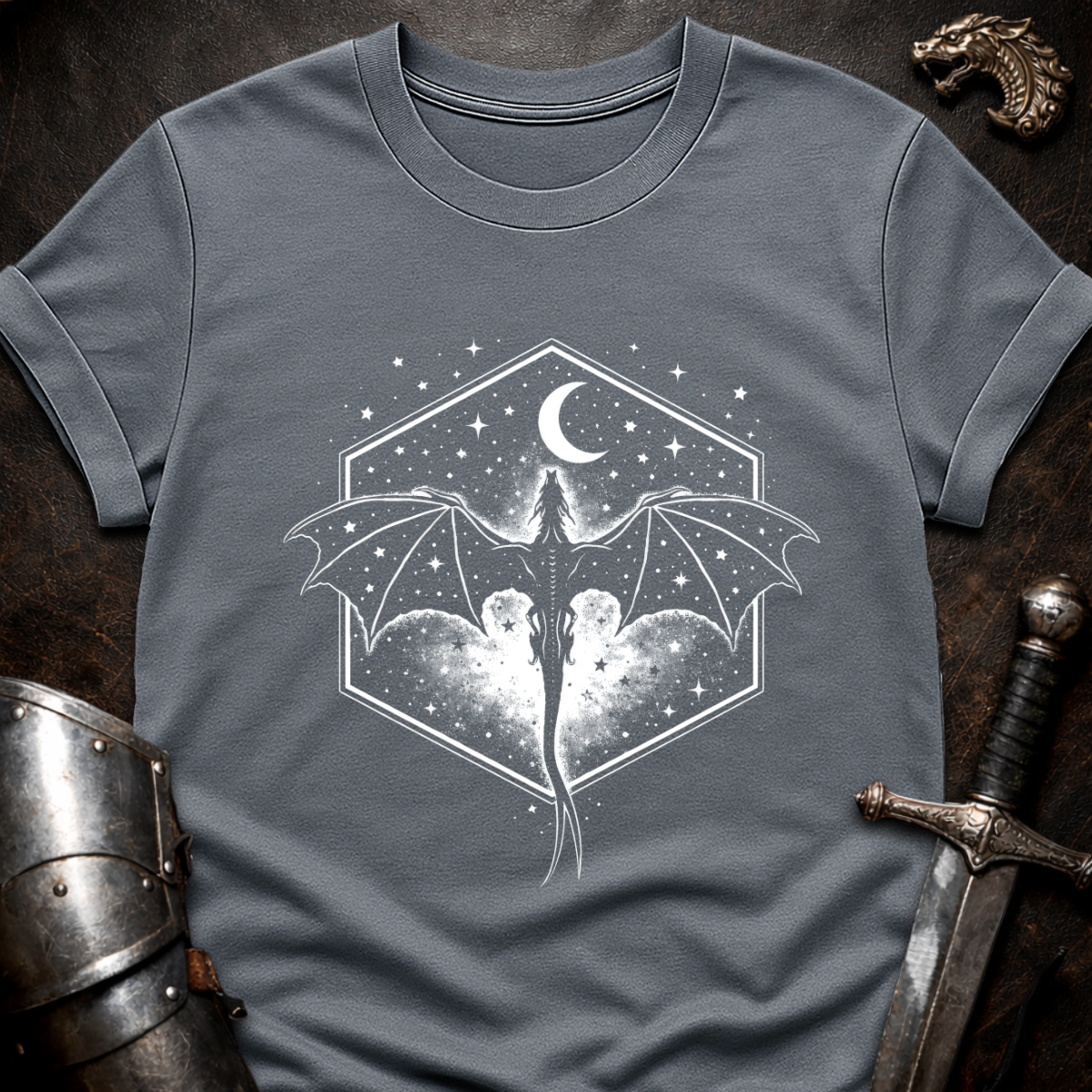 Dragon In Hexagon T-Shirt