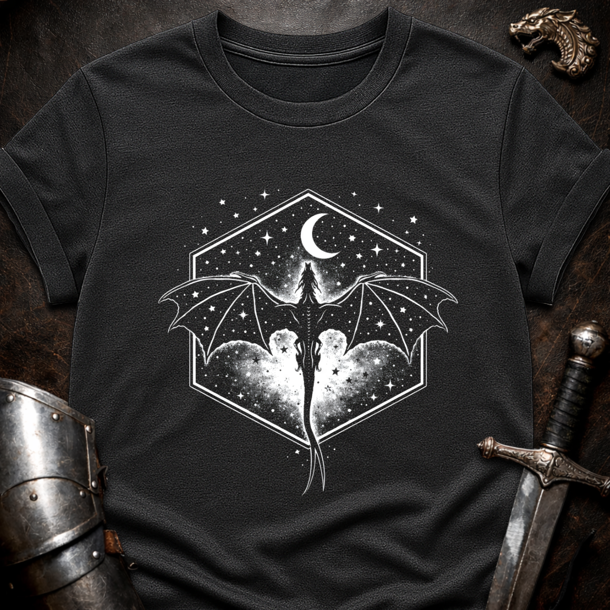 Dragon In Hexagon T-Shirt