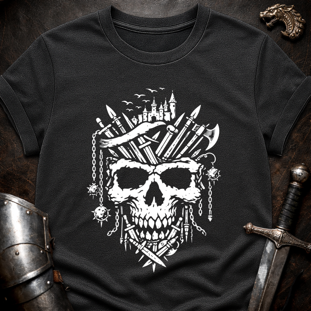 Medieval Skull T-Shirt