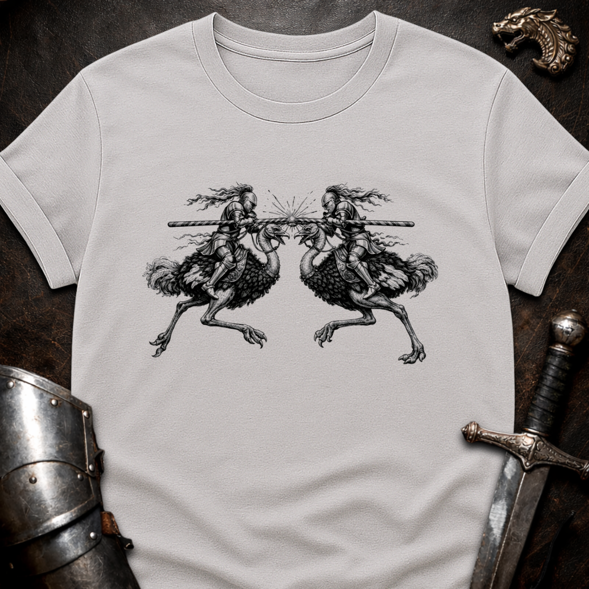 Ostrich Jousting T-Shirt