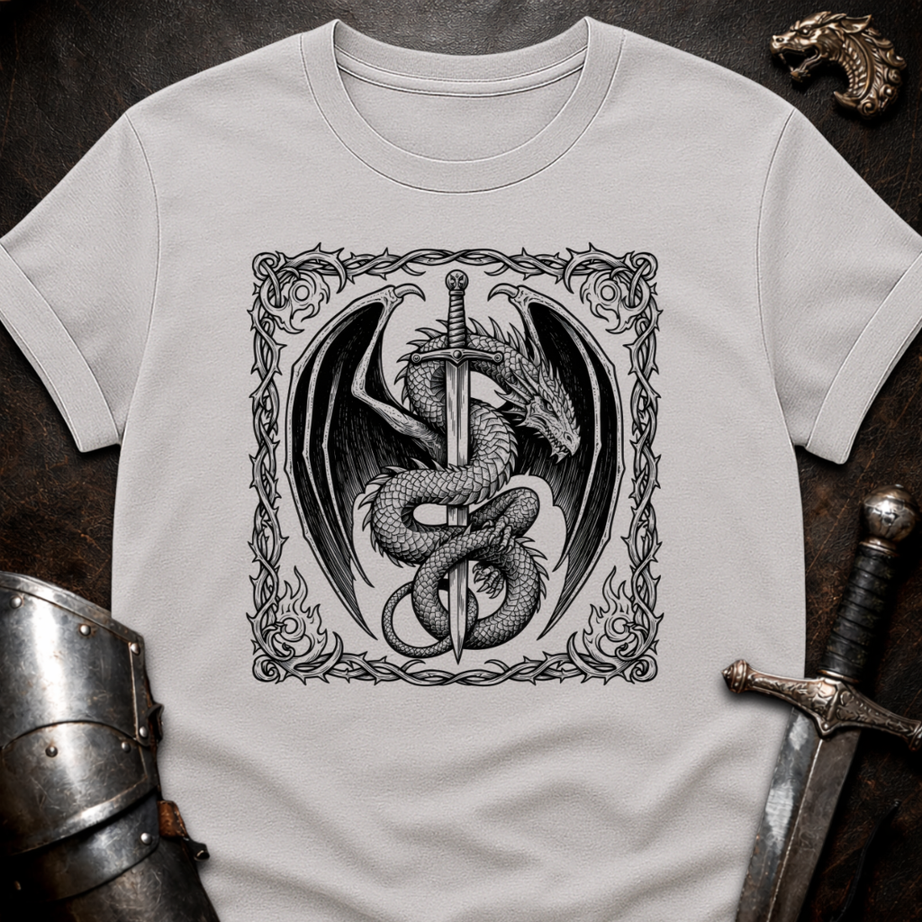 Dragon Around Sword T-Shirt