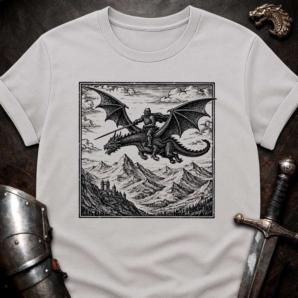 Knight on Dragon T-Shirt