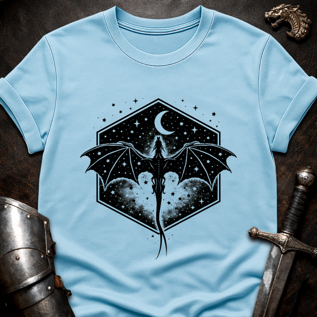 Dragon In Hexagon T-Shirt