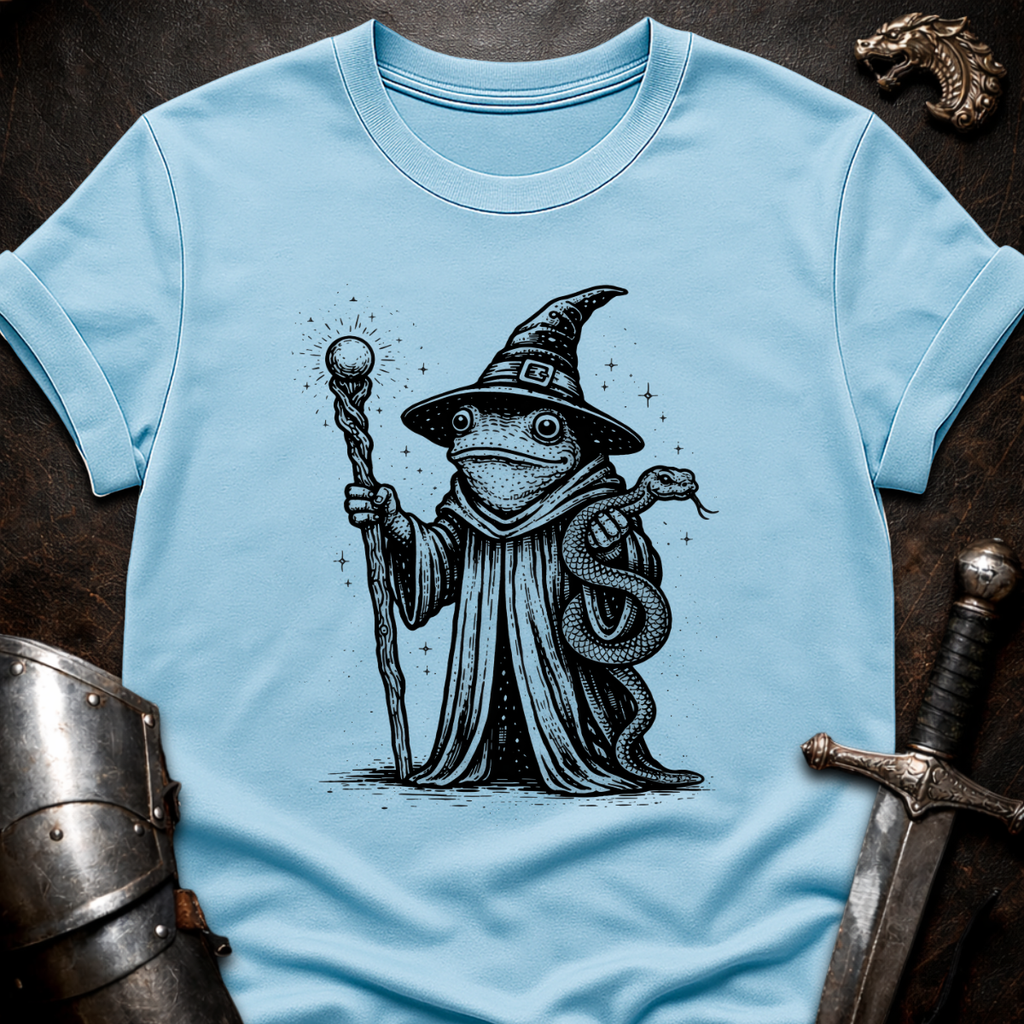 Frog Wizard with Snake T-Shirt