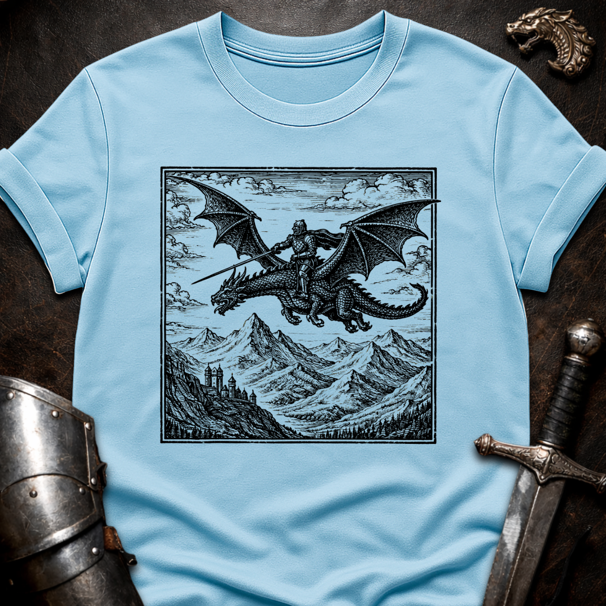 Knight on Dragon T-Shirt
