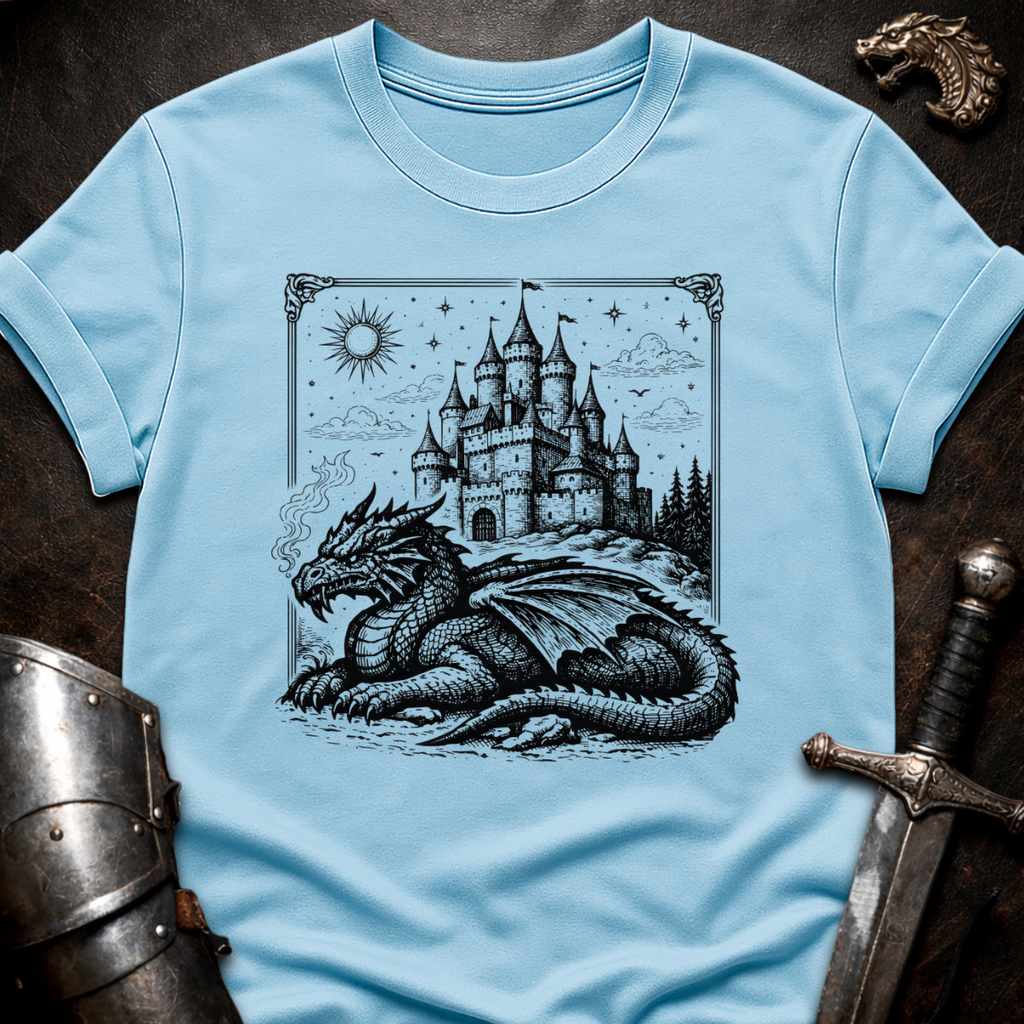 Dragon Guarding Castle T-Shirt