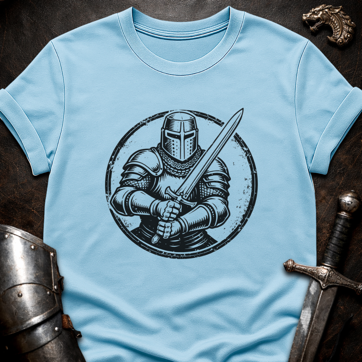 Knight in Circle T-Shirt