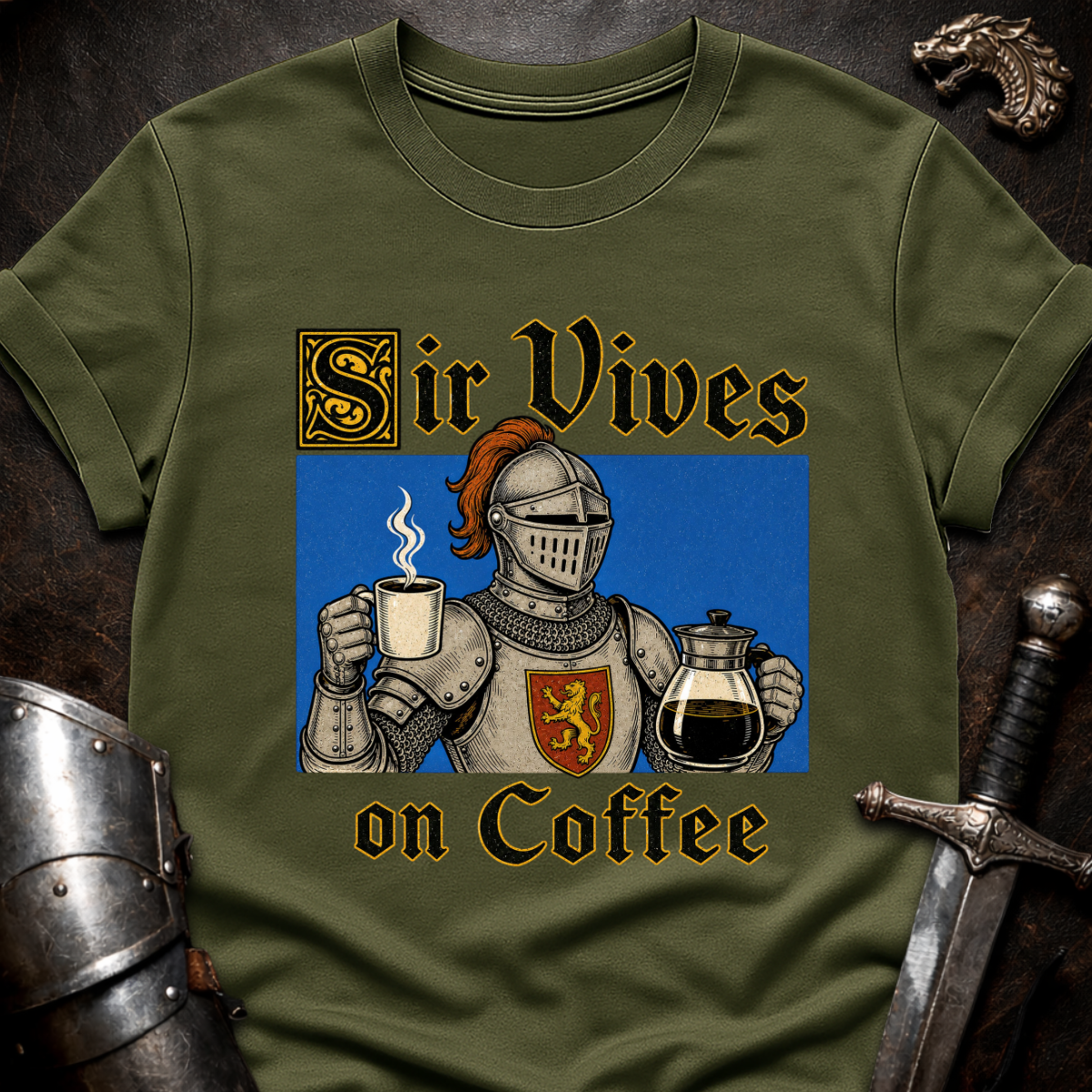 Sir Vives on Coffee T-Shirt