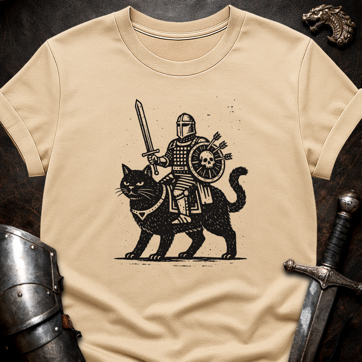 Knight on Cat T-Shirt