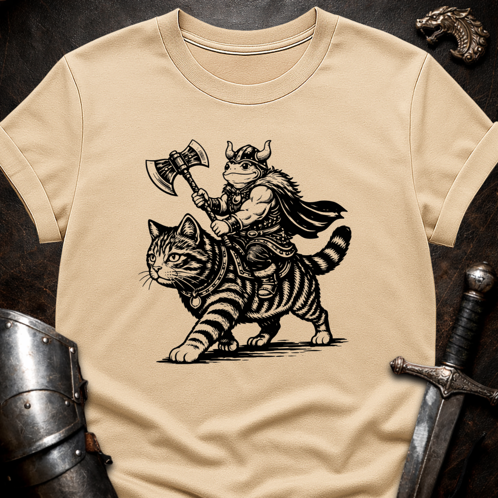 Frog on Cat T-Shirt