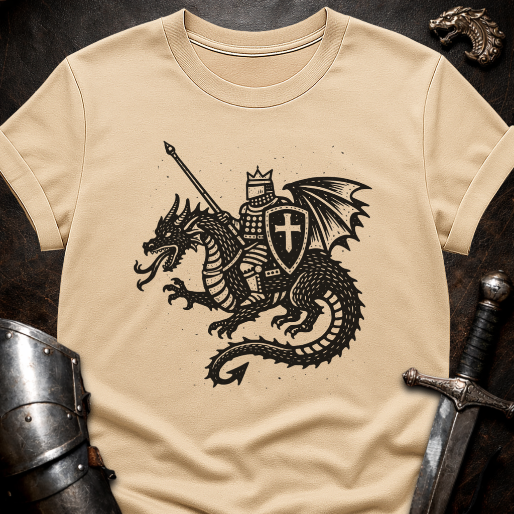 Jouster on Dragon T-Shirt