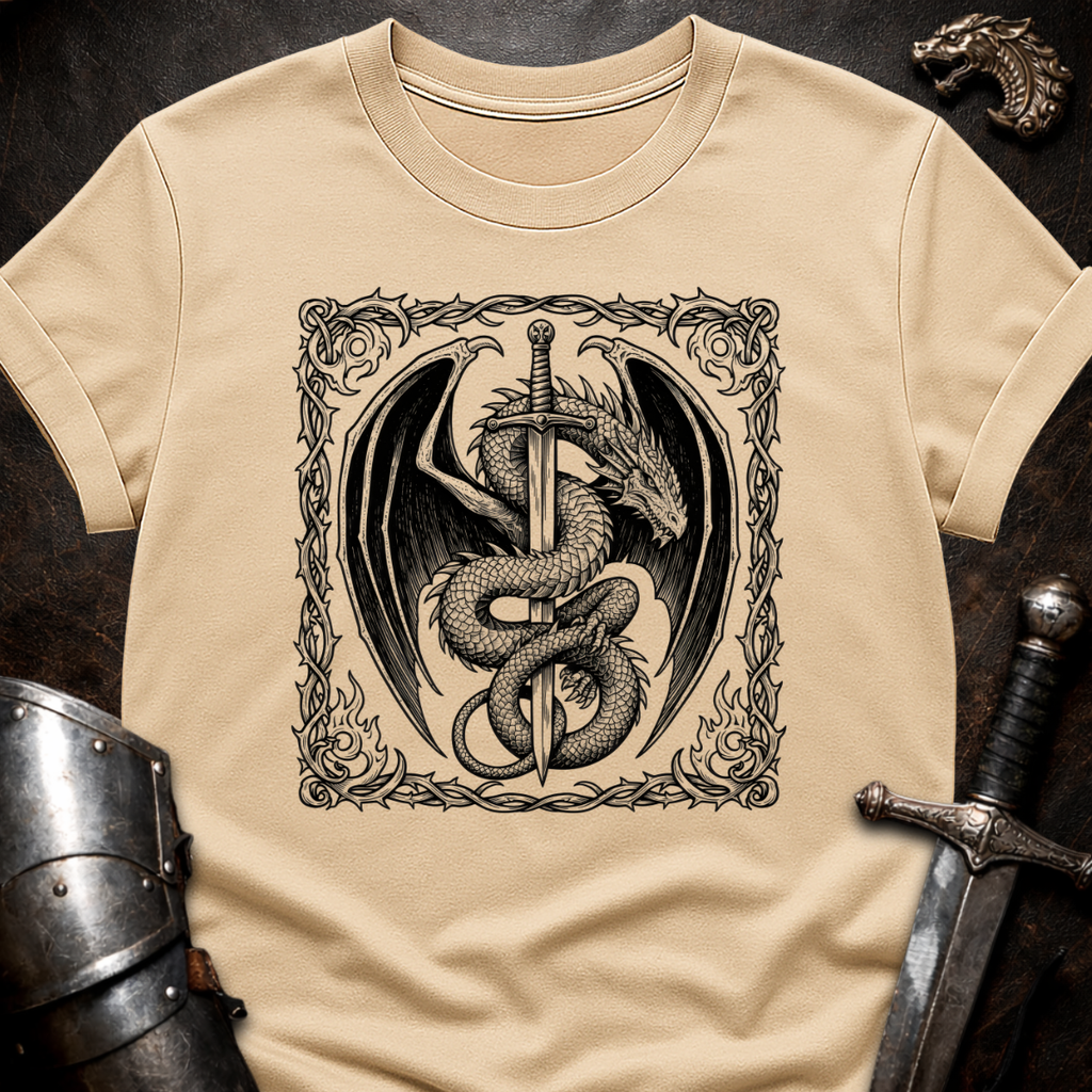 Dragon Around Sword T-Shirt