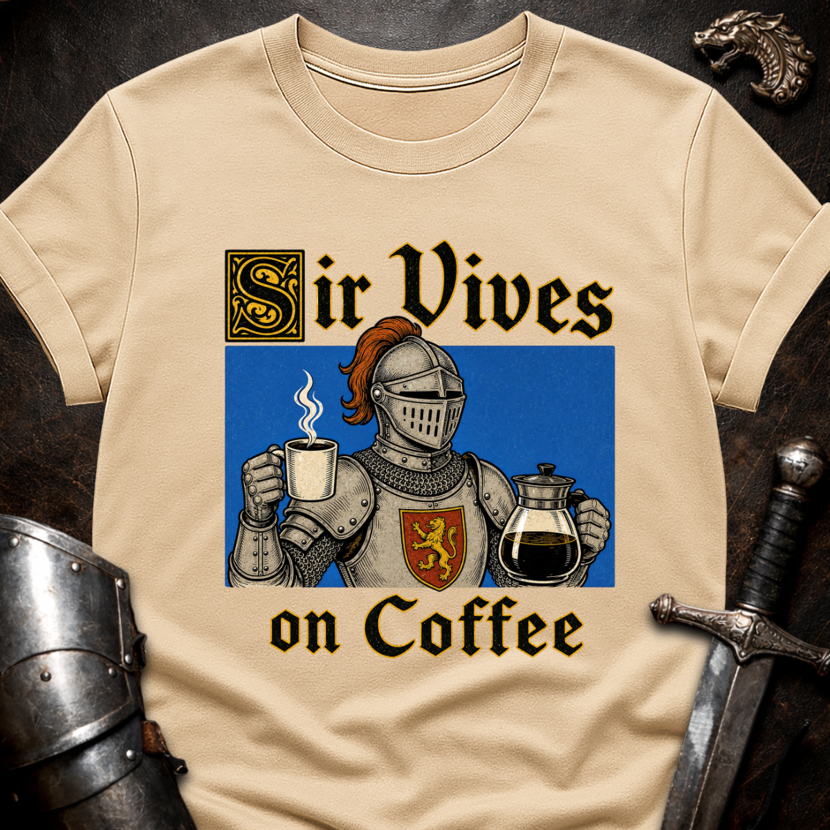 Sir Vives on Coffee T-Shirt