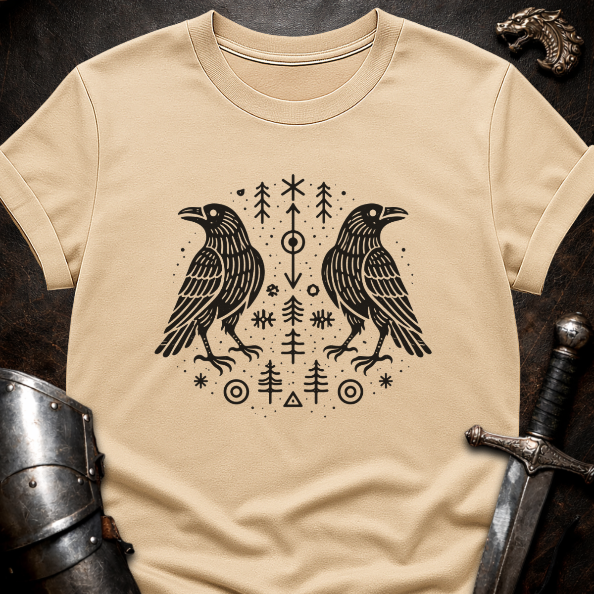 2 Ravens Mirrored T-Shirt