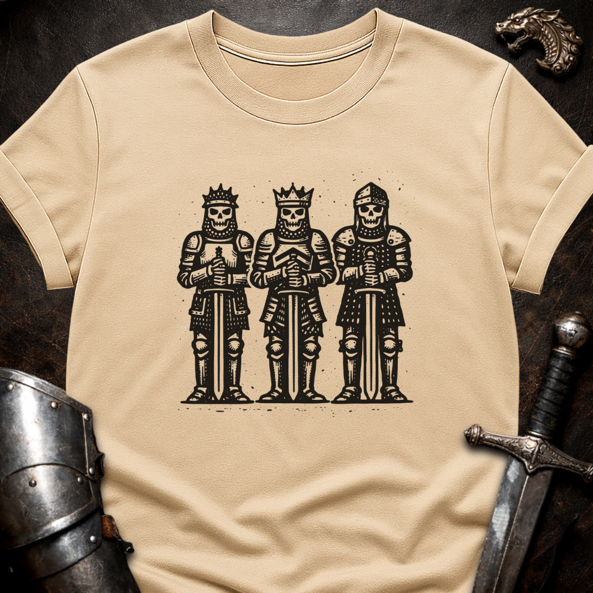 3 Skeleton Knights T-Shirt