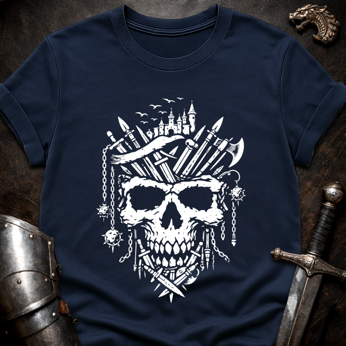 Medieval Skull T-Shirt